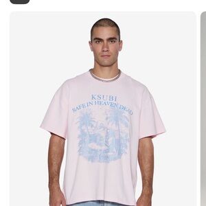 Ksubi Light Pink Graphic Tee